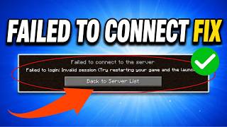 How To Fix Minecraft Failed To Connect To The Server: Invalid Session (Easy Fix)
