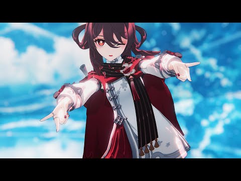 【Genshin Impact MMD／4K／60FPS】Hu Tao【アイドルはウーニャニャの件 / ニャーKB with ツチノコパンダ】