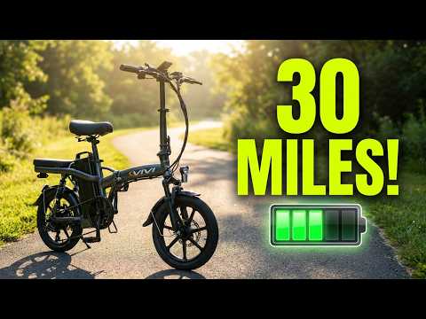 VIVI Z8 Folding EBIKE Battery Test 30 Miles Not AI - YouTube