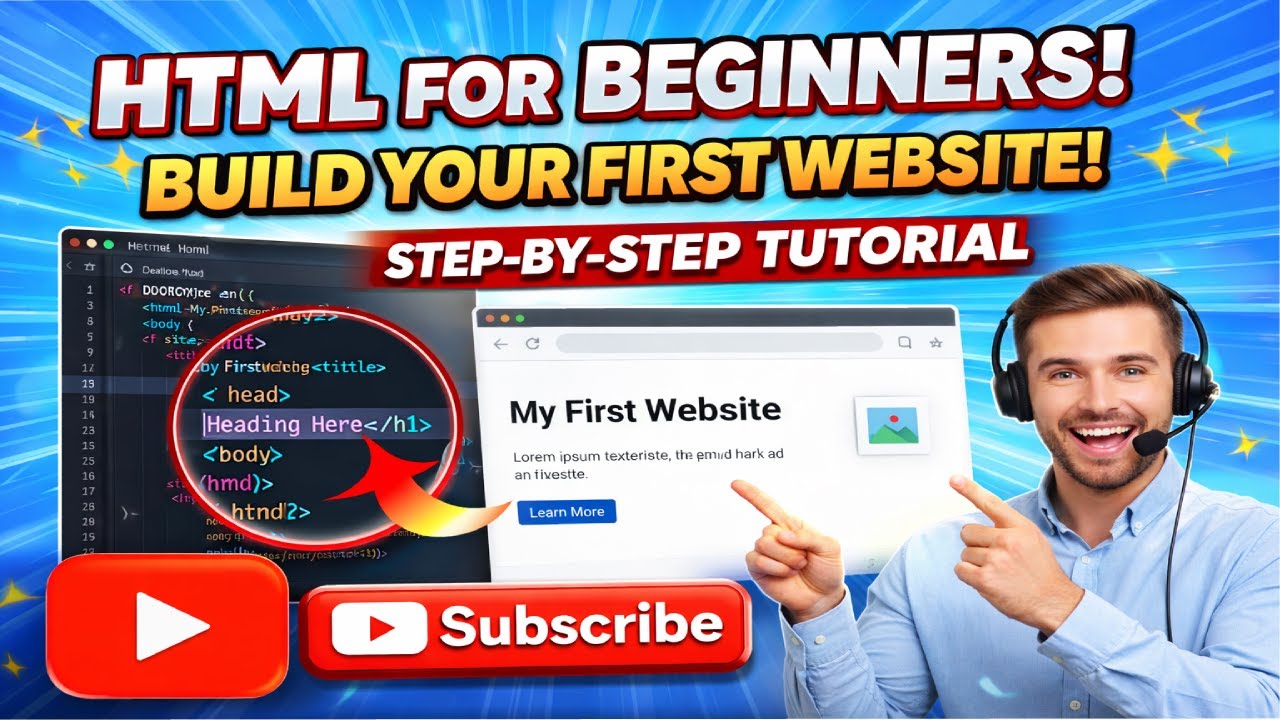 HTML for Beginners: Build Your First Website in 15 Minutes!