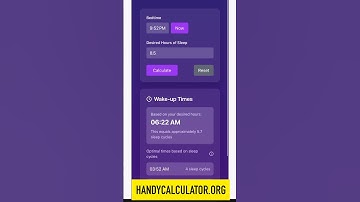 😴 Sleep Time Calculator 😴
