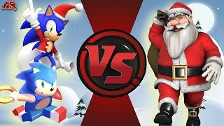Santa Sonic Lego Sonic Vs Santa Claus Christmas Sonic Animation Animationrewind