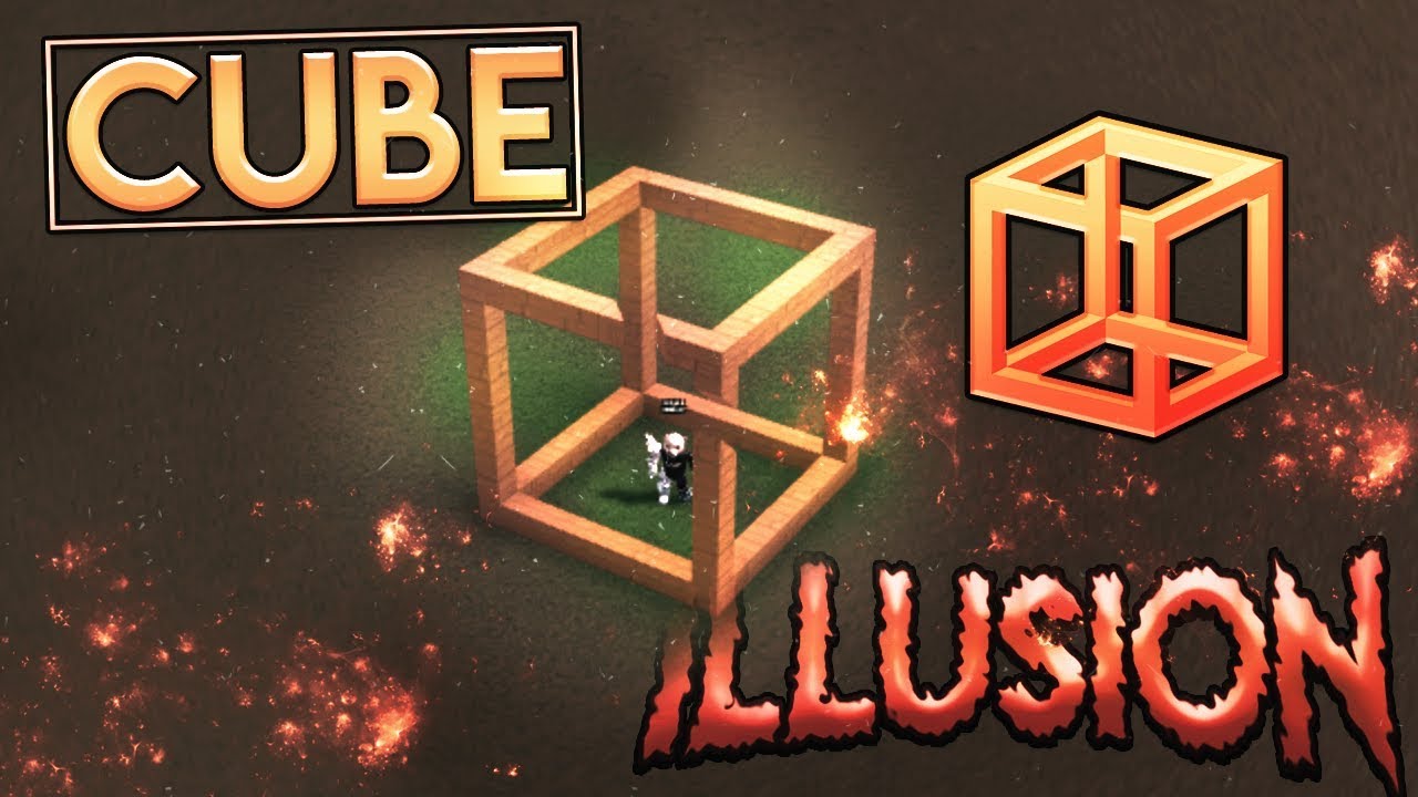 cube illusion!!! - build a boat roblox - youtube