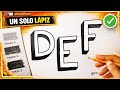 ¿Quieres dibujar letras con efecto 3D? ¡Mira esto!