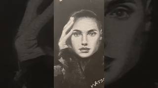 How do you draw portrait on the blackboard with white chalk? #shorts #chalkart #drawingtutorial