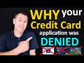 Why Your Credit Card Application Was Denied - Top 10 Reasons You Got Rejected