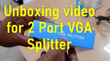 Unboxing video for 2 Port VGA Splitter #unboxing #VGA  #getdot solutions #Splitter