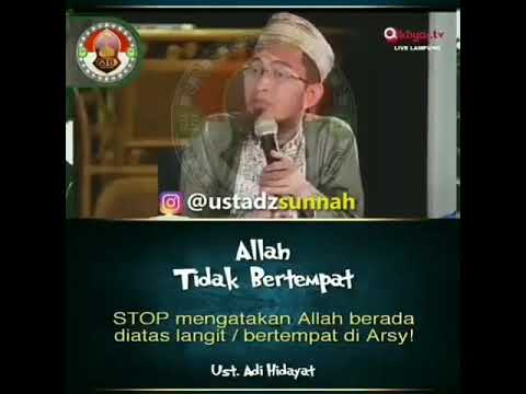 Allah tidak bertempat