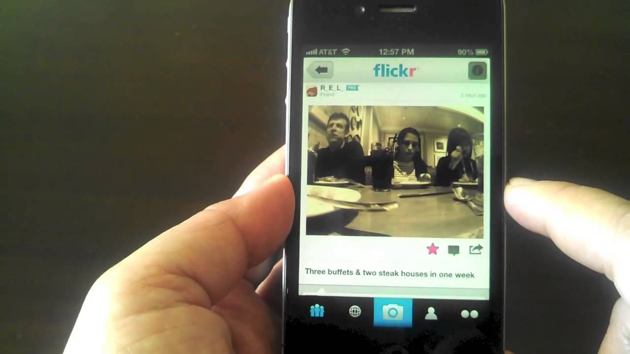 how to download from flickr to iphone