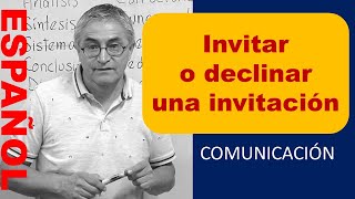 Proposing or declining an invitation - Phrases for conversation in Spanish.