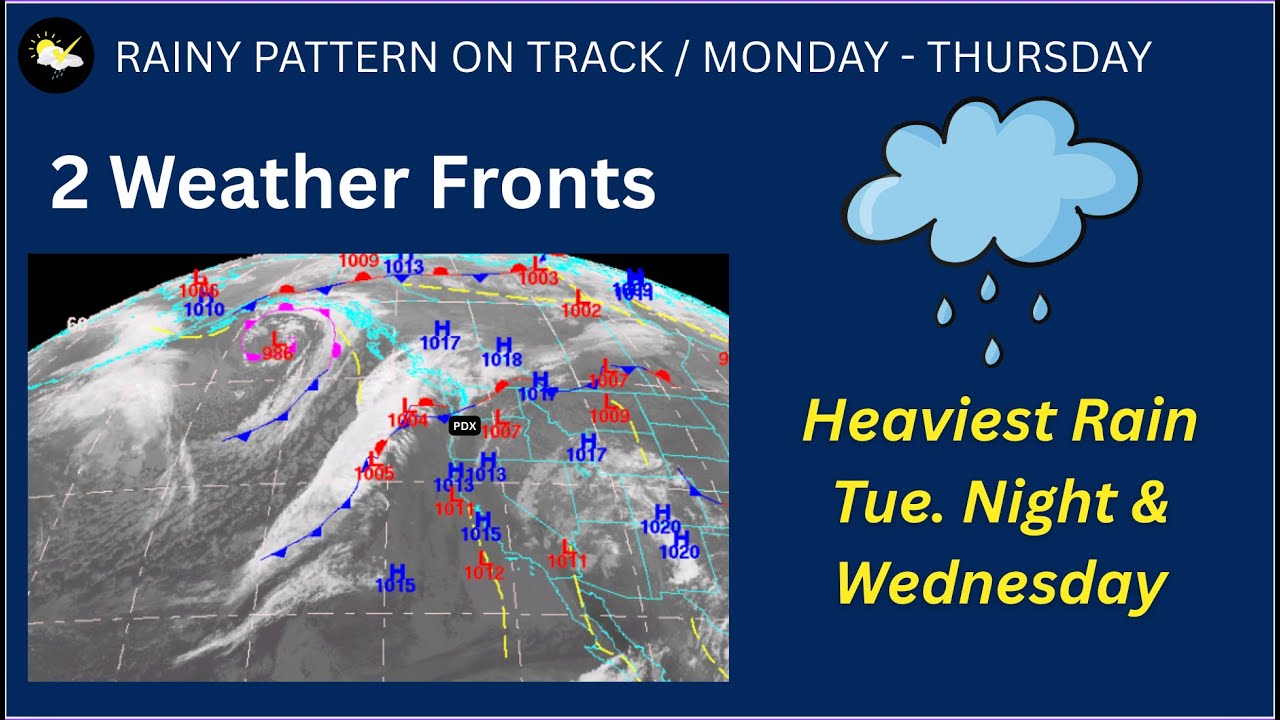 Portland Weather to see 4 day rainy pattern. - YouTube