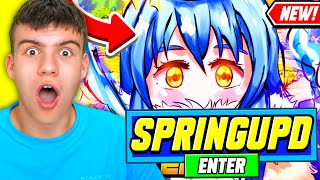 *NEW* ALL WORKING SPRING UPDATE CODES FOR ANIME FIGHTERS SIMULATOR! ROBLOX ANIME FIGHTERS SIMULATOR