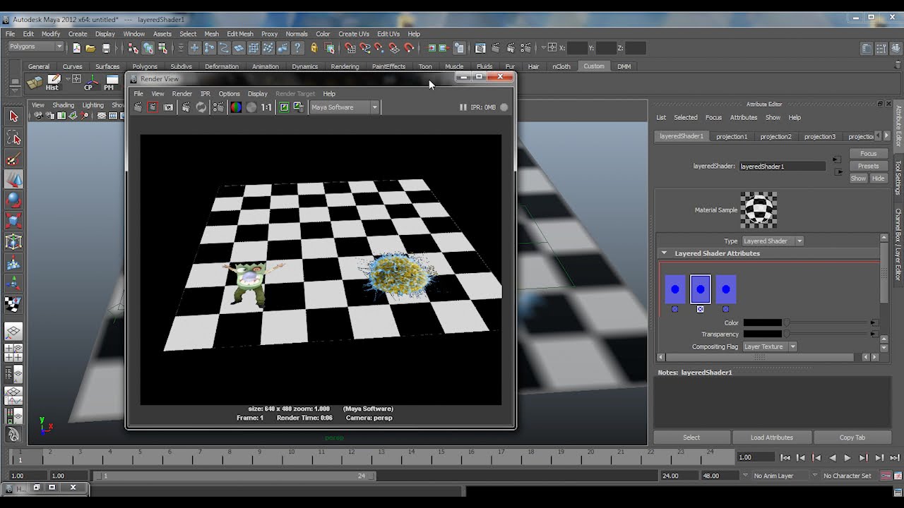 Maya Planar Mapping Multiple Images - YouTube