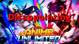 Anime Unlimited is Disappointing. | AUR