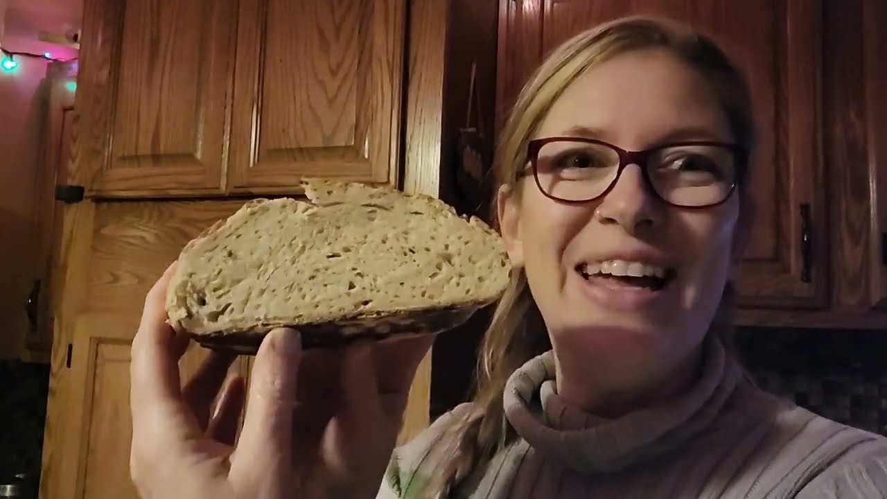 Sourdough bread; Bake with me! fermented grains make for easy to digest bread! cheap & easy