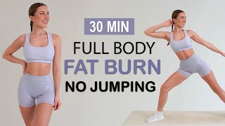 30 Min Full Body Fat Burn Hiit - No Jumping | Build Lean Muscle, No Repeat, No Equipment