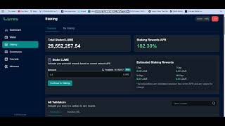 Using Staking feature on Lumera Hub step by step