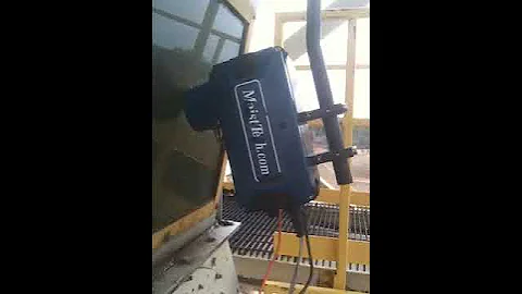 Measuring Moisture in Wood Chips through large window