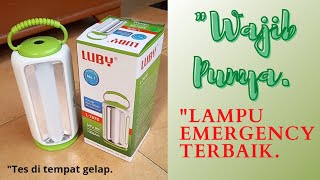 UNBOXING LAMPU EMERGENCY MAGIC DARI LUBY 18 WATT 3 WARNA LED