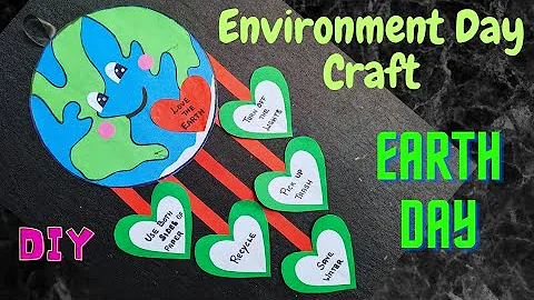 Environment Day Craft | Paper Craft | Environment Day | Earth Day|School Project @craftthebest1