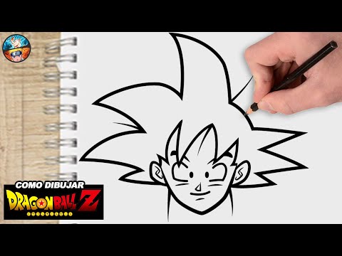 Dibujos de Dragon Ball Z goku Como dibujar ANIME - how to draw goku easy step by step