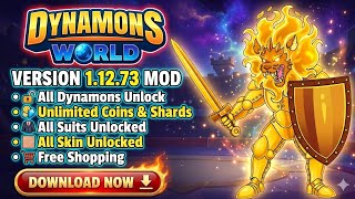 Dynamons World Mega MOD APK v1.12.73 | Unlimited Money, Shards &amp; All Suits Unlocked 🎮