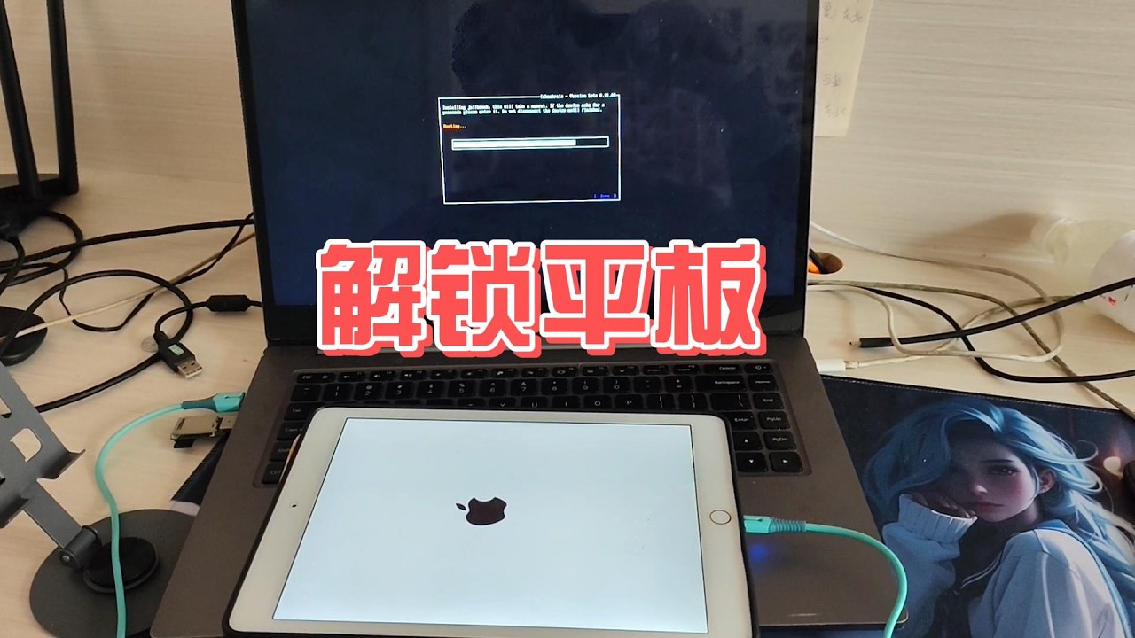 苹果ipad平板开机密码锁，刷机出ID物主锁，解开正常用