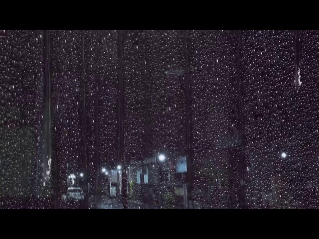 Soothing Heavy Rain on Window 🌧️ | Calm Night Ambience for Sleep, Study & Relaxation