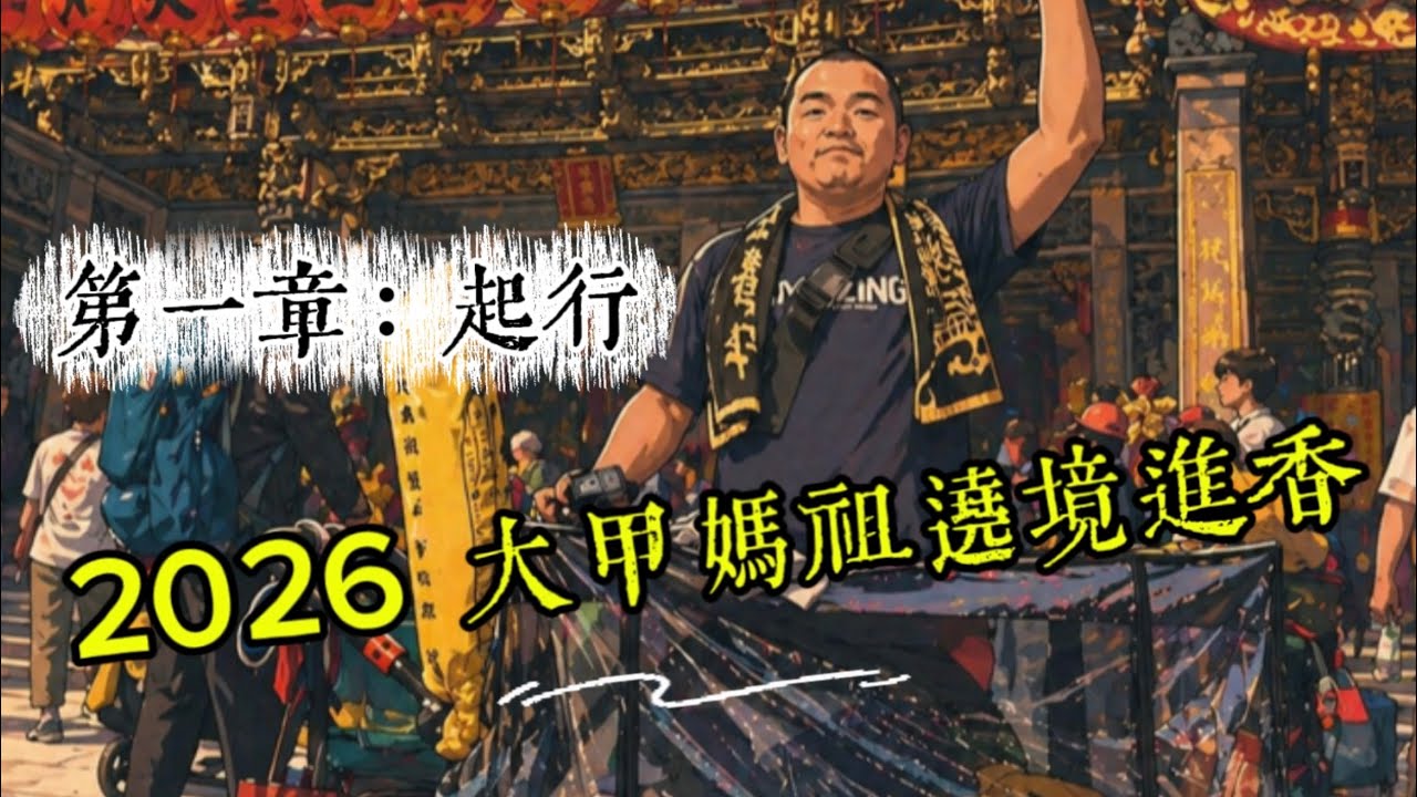 2026大甲媽祖繞境進香 丙午年 第一章:起行  ｜今年的新故事又來拉｜出發! 走起~｜善