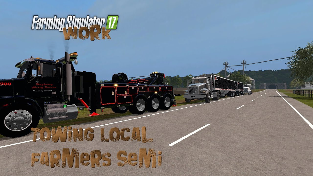 Farming Simulator Work Towing Local Farmers Semi Youtube