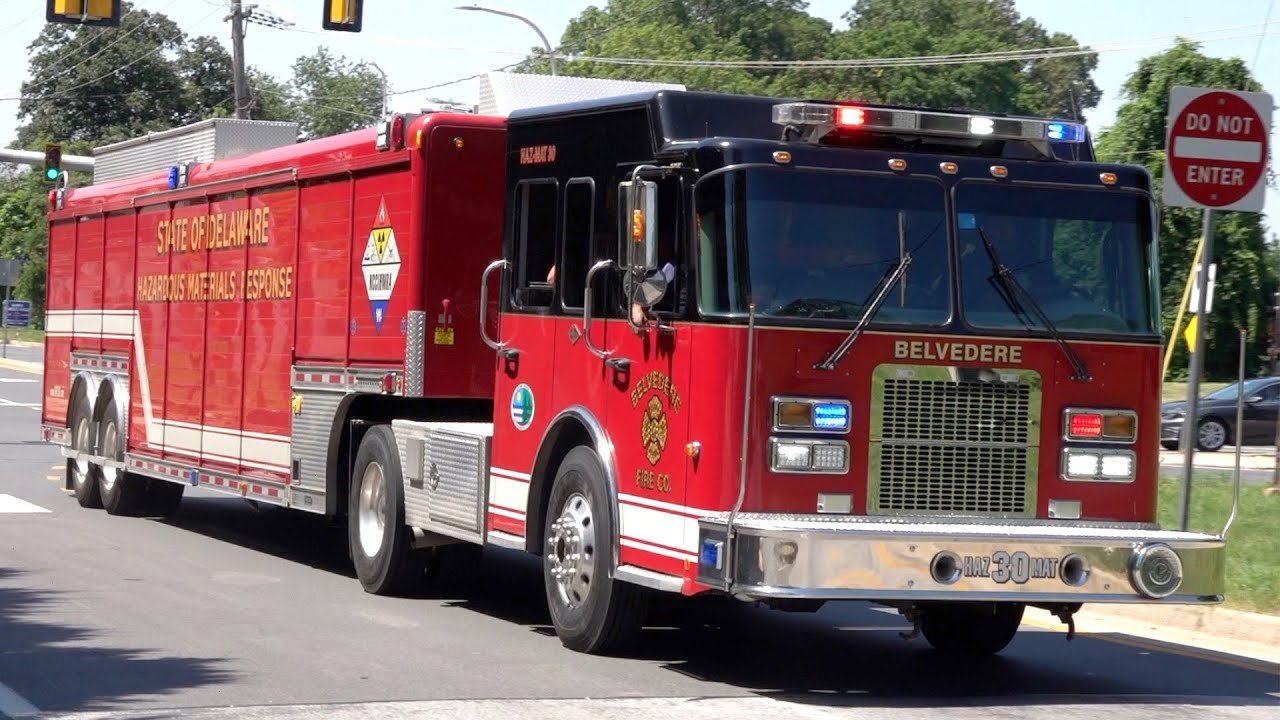 Belvedere Fire Company HazMat 30 Responding YouTube
