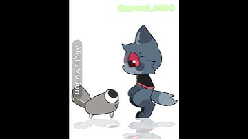 Eclipse & pebble || dandys world animation || #tweening #animation