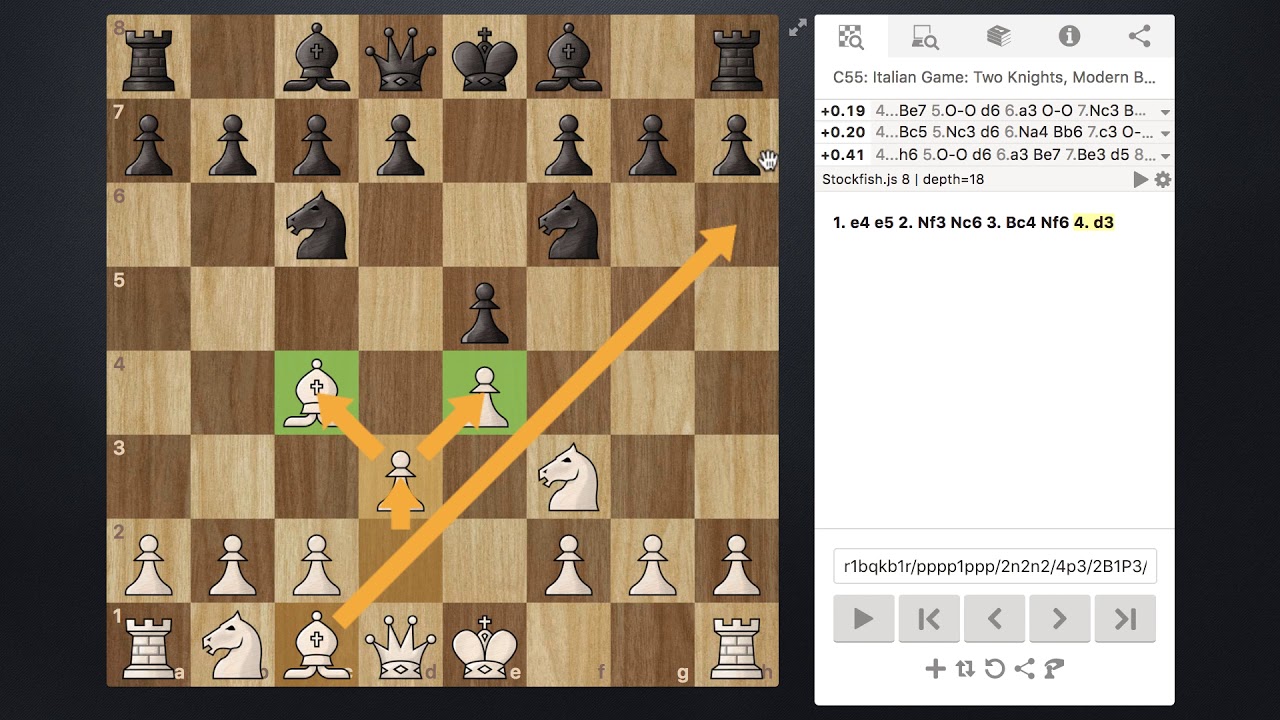 Prospect Chess: Basic Lessons in the Italian Game: 3rd Board v. BG