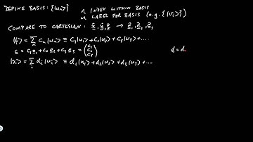 Revising Dirac Notation and Sums (PHAS3226 Video 24)