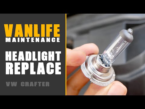 How to Change VW Crafter Headlight Bulb | Vanlife Maintenance