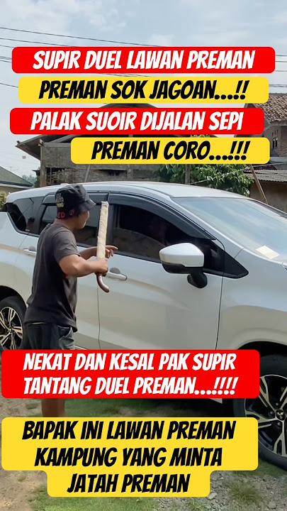 This driver challenged a thug who extorted money on a quiet street to a duel #bangrenggochannel