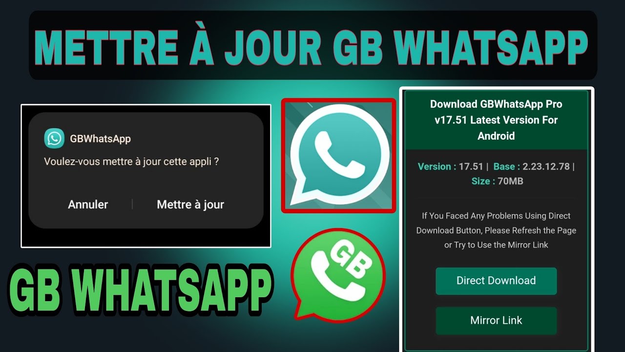 Mettre à jour gb WhatsApp YouTube