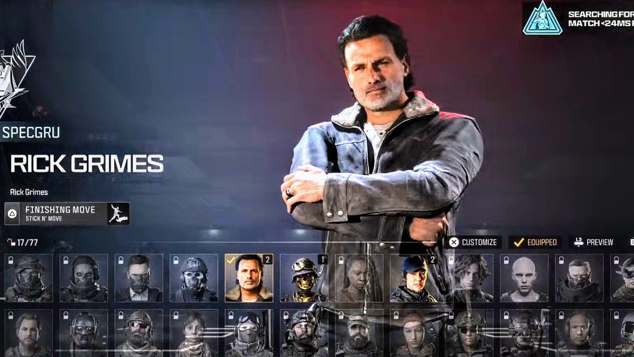 Twd Cod RICK GRIMES IN CALL OF DUTY WARZONE !! THE WALKING DEAD - YouTube