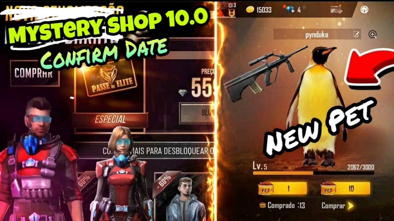 Free Fire Mystery Shop 10.0 Confirm Date | OB 23 Update ...