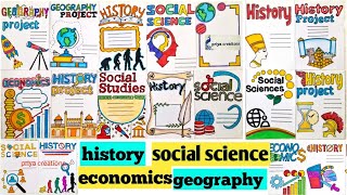 Geography Project Front Page Designsocial Science Project Front Page Designeconomicshistorysst
