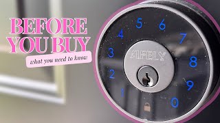 Sifely Smart Home Deadbolt Lock Review | App Scan Card Remote Code Unlock