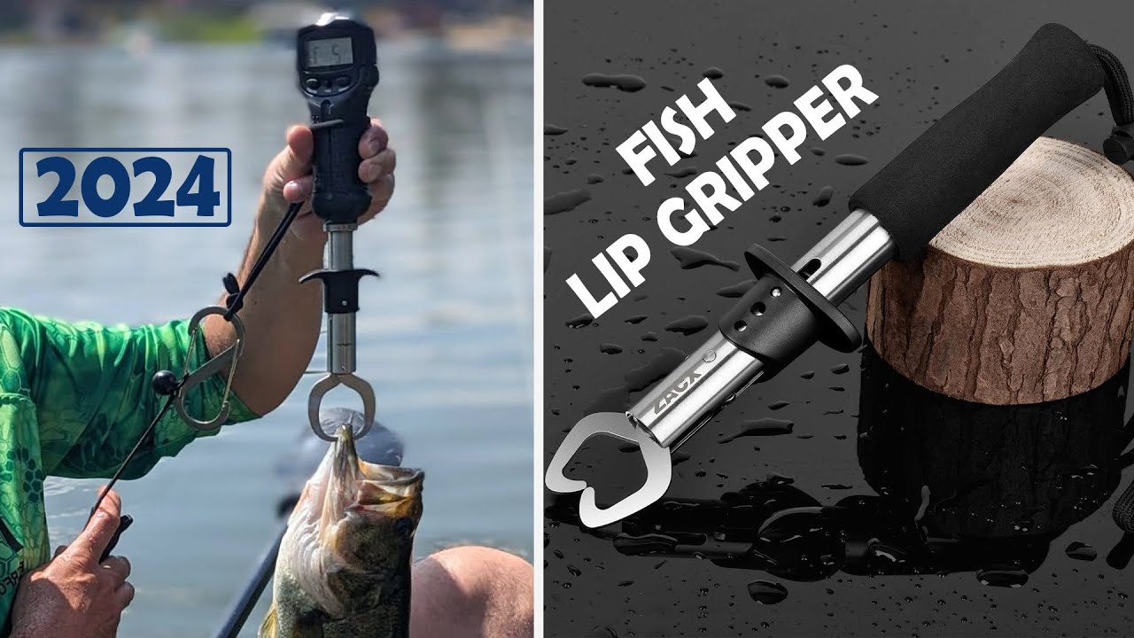 AS Fish Lip Gripper Assist With Weight Scale Pilers Professional Aluminum  Alloy Holder Grabber Grip Tool Lure Fishing Tackle