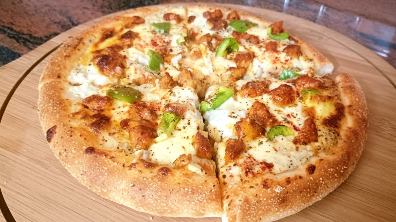 White sauce pizza recipe /super tasty & fluffy pizza recipe 