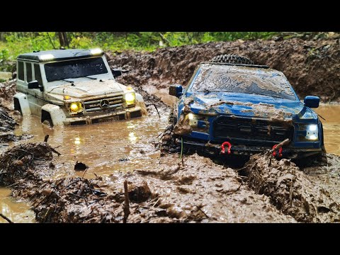 Видео: Тут НЕ МЕСТО Вашим УАЗам и НИВАм. Только Гелик и FORD, только хардкор! ... RC OFFroad 4x4