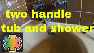 How to replace two handle tub and shower faucet with a Gerber 48720