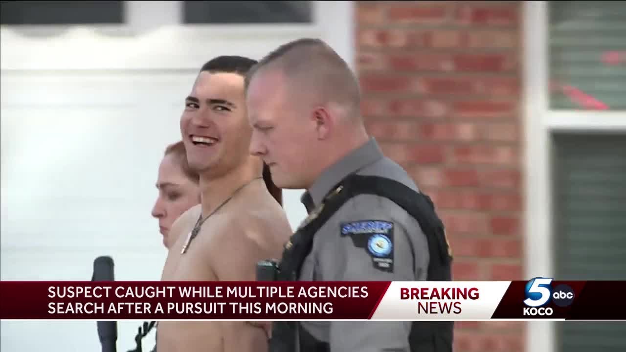 Suspect taken into custody after several-hour manhunt in Norman, OHP ...
