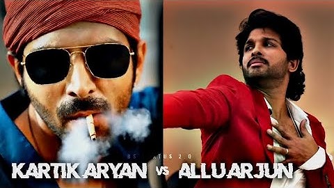 Allu Arjun😎Vs Kartik Aryan | Ek Din Pyar     Mc Stan Song | 4K Hd EFX Status 💕👿