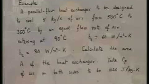 Lecture - 27 Heat Exchangers - 3