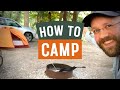 Tent camping for beginners planning setup campfire cooking