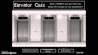 mcq teaching activity: elevator quiz